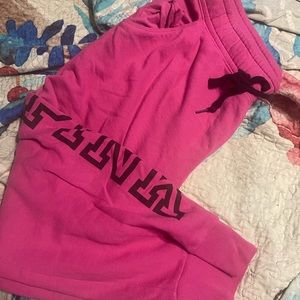 Pink xxl logo shop joggers